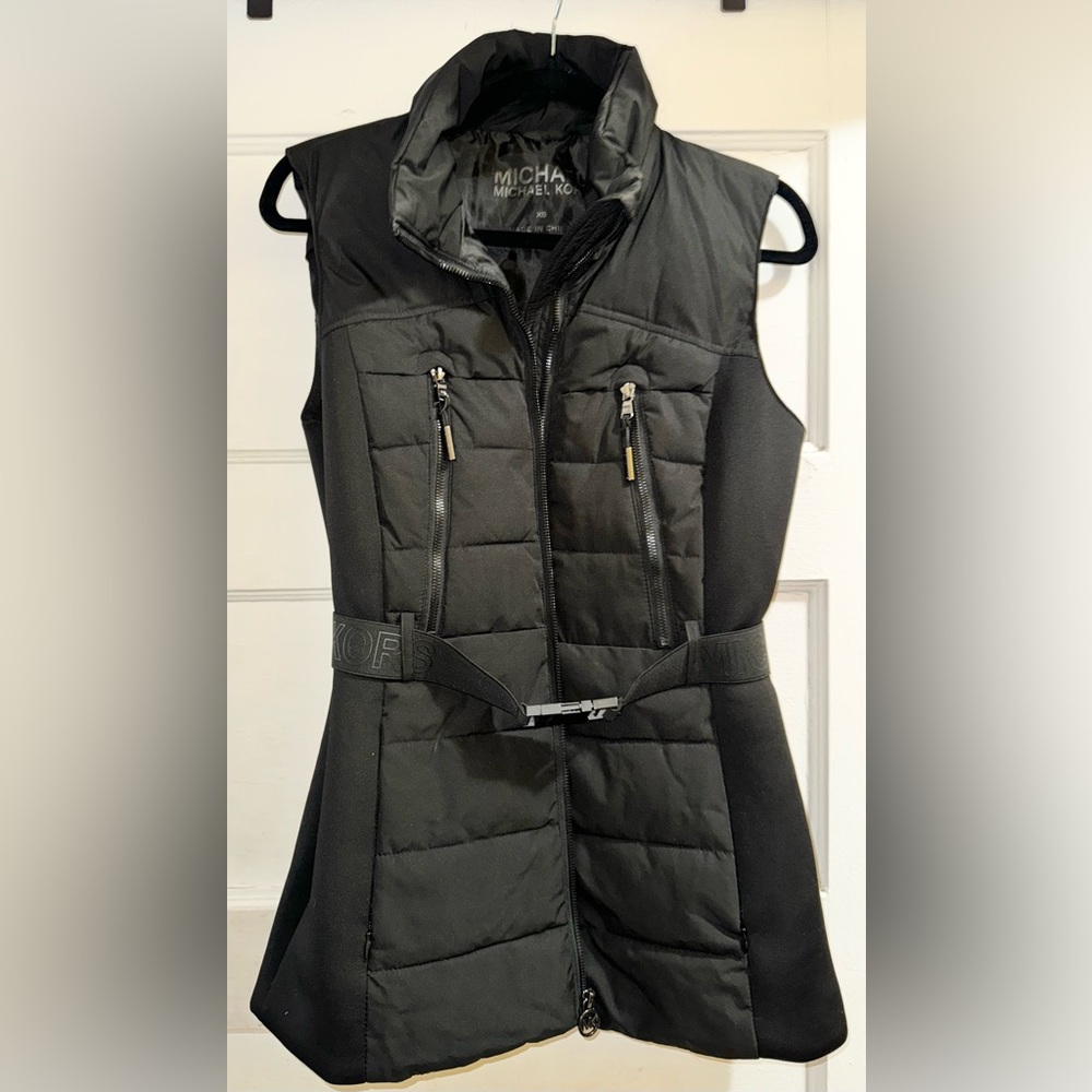 Michael Kors Puffer Vest with belt